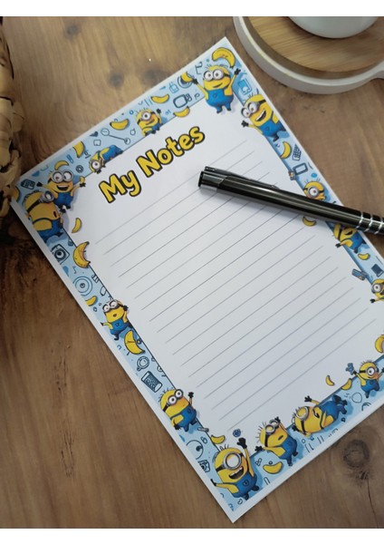 Özel Tasarım Animasyon Karakterleri Temalı Notepad