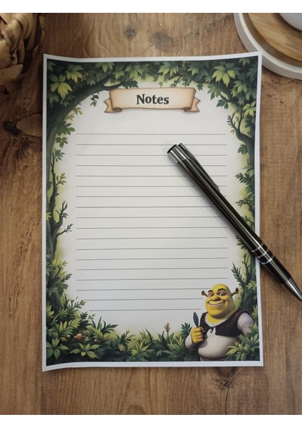 Özel Tasarım Animasyon Karakterleri Temalı Notepad