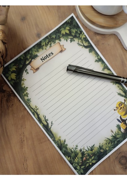 Özel Tasarım Animasyon Karakterleri Temalı Notepad