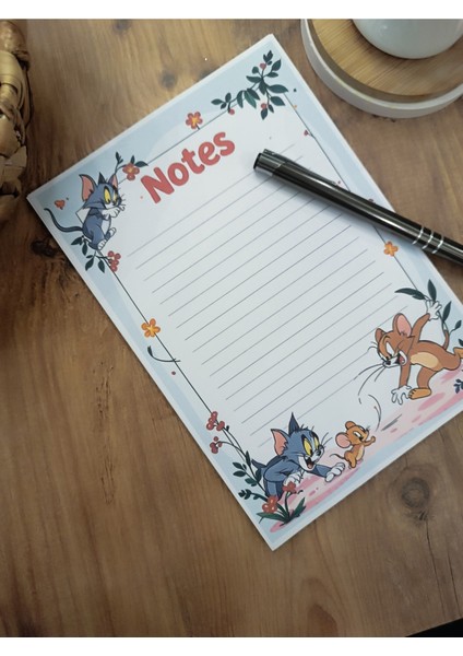 Özel Tasarım Çizgi Film Karakterleri Temalı Notepad modelleri