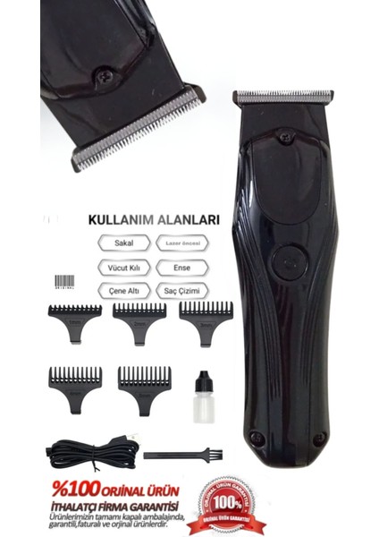 AR-0032 Profesyonel Şarjlı Saç Sakal Tıraş Makinesi