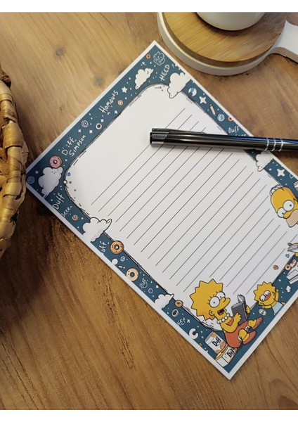 Özel Tasarım Çizgi Film Karakterleri Temalı Notepad fiyatları