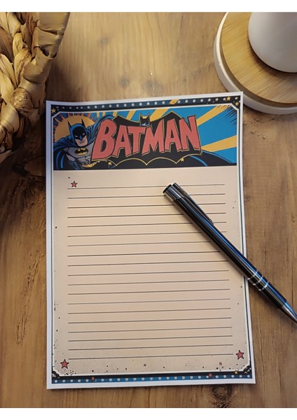 Özel Tasarım Animasyon Karakterleri Temalı Notepad