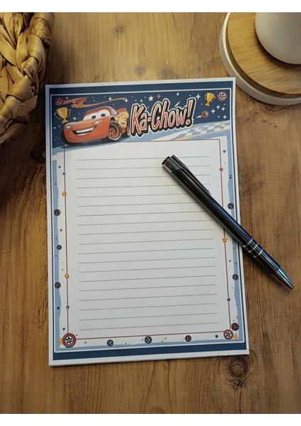 Özel Tasarım Animasyon Karakterleri Temalı Notepad