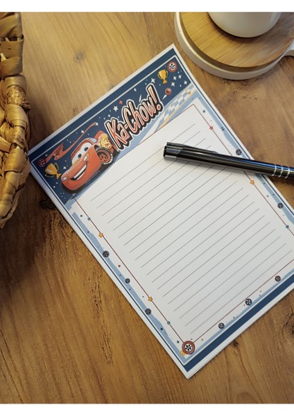 Özel Tasarım Animasyon Karakterleri Temalı Notepad