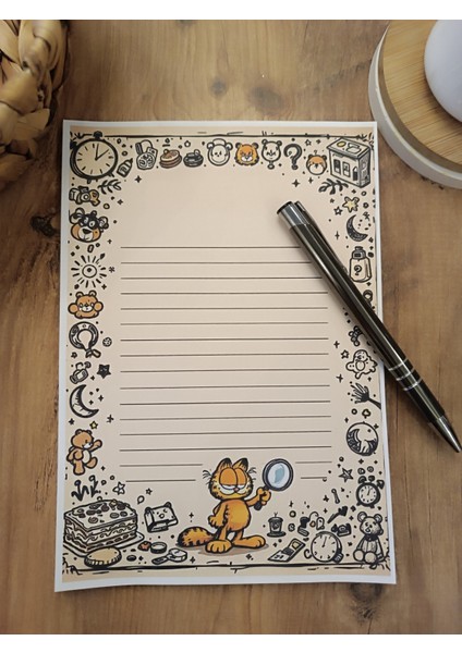 Özel Tasarım Çizgi Film Karakterleri Temalı Notepad
