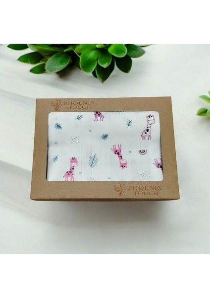 Bebek Müslin Battaniye, Çift Katlı Müslin Kumaştan 80X80 Cmölçülerinde,tek Taraflı Bebek Battaniyesi