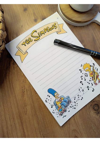 Özel Tasarım Çizgi Film Karakterleri Temalı Notepad modelleri