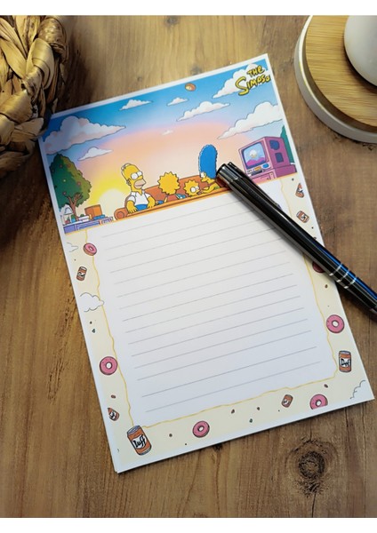 Özel Tasarım Çizgi Film Karakterleri Temalı Notepad fiyatları