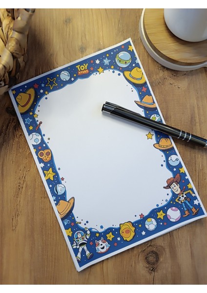 Özel Tasarım Animasyon Karakterleri Temalı Notepad
