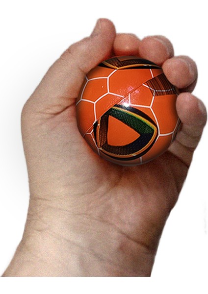 Mini Sünger Renkli Futbol Topu 6 cm Dörtlü Paket