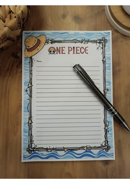 Özel Tasarım Anime Temalı Notepad