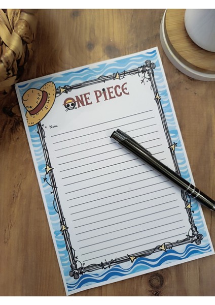 Özel Tasarım Anime Temalı Notepad
