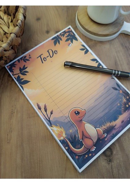 Özel Tasarım Çizgi Film Karakterleri Temalı Notepad