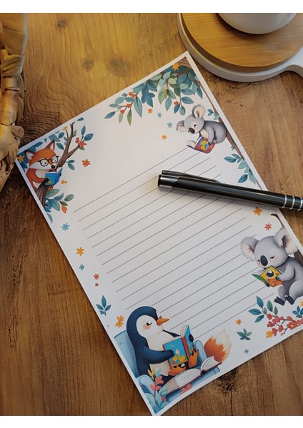 Özel Tasarım Hayvan Temalı Notepad