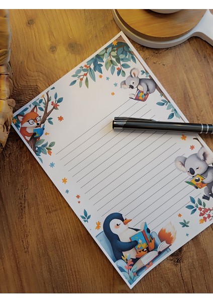 Özel Tasarım Hayvan Temalı Notepad