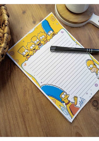 Özel Tasarım Çizgi Film Karakterleri Temalı Notepad modelleri