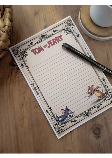 Özel Tasarım Çizgi Film Karakterleri Temalı Notepad modelleri