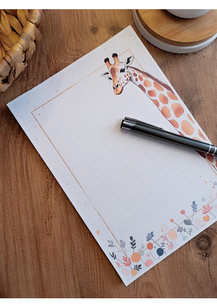 Özel Tasarım Hayvan Temalı Notepad