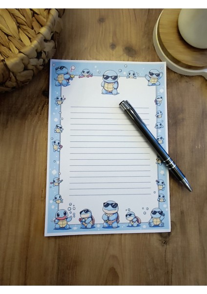 Özel Tasarım Çizgi Film Karakterleri Temalı Notepad