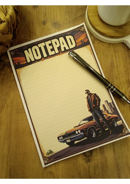 Özel Tasarım Oyun Karakterleri Temalı Notepad