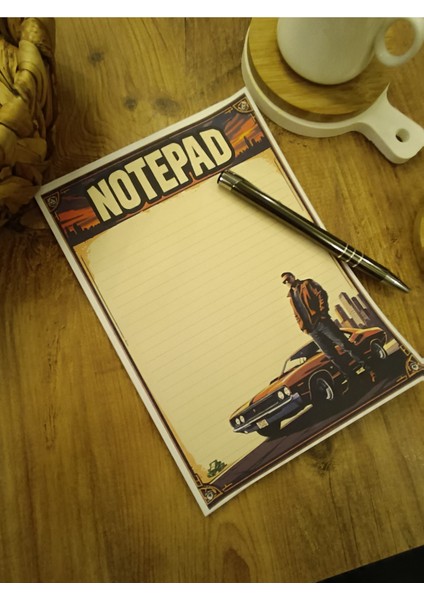 Özel Tasarım Oyun Karakterleri Temalı Notepad