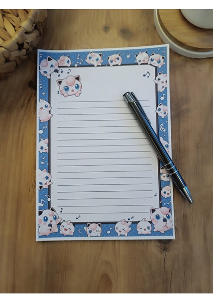 Özel Tasarım Çizgi Film Karakterleri Temalı Notepad