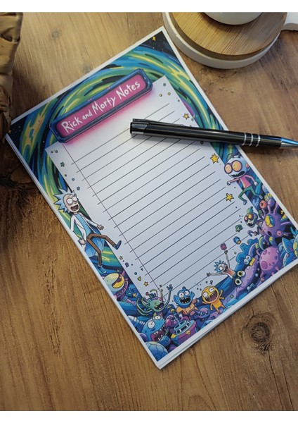 Özel Tasarım Çizgi Film Karakterleri Temalı Notepad modelleri