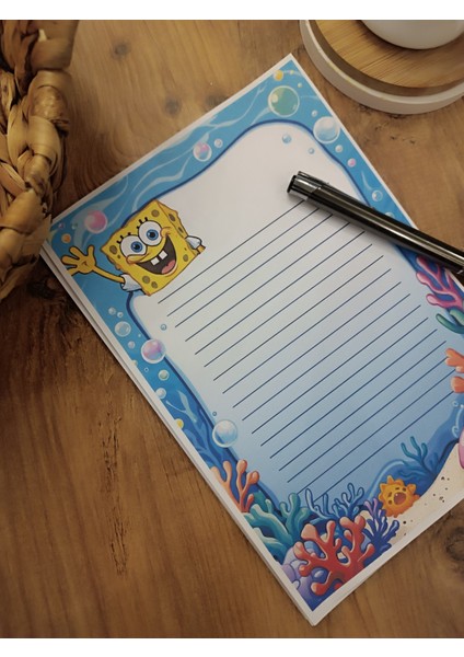 Özel Tasarım Çizgi Film Karakterleri Temalı Notepad modelleri