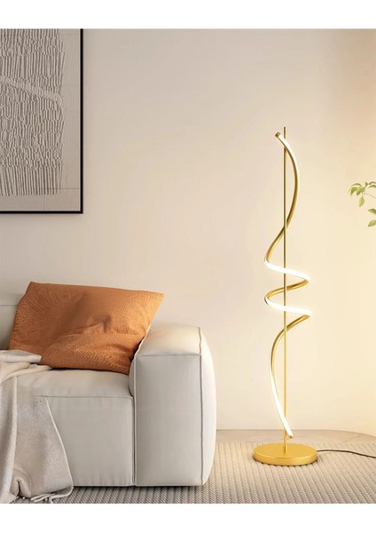 GU10 Peri Modern Tasarım Ledli Köşe Lambader Metal Ledli 101-150 Altın 1