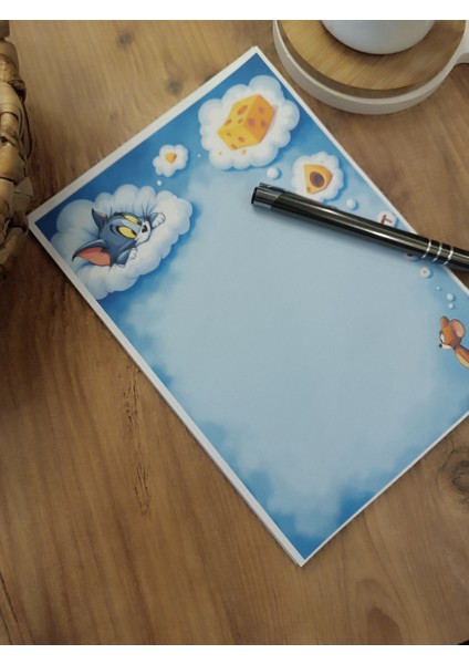 Özel Tasarım Çizgi Film Karakterleri Temalı Notepad modelleri
