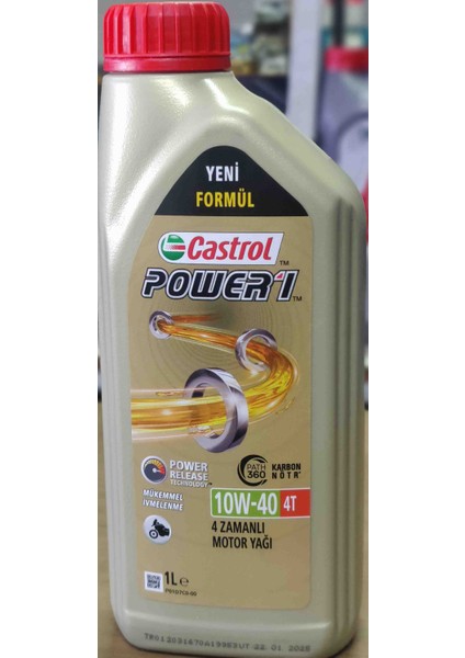 Power 1 4t 10W40 Motorsiklet Yağı 1 Lt Orjinal Ürün