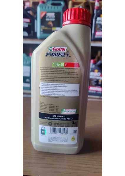 Power 1 4t 10W40 Motorsiklet Yağı 1 Lt Orjinal Ürün