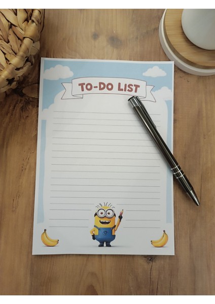 Özel Tasarım Animasyon Karakterleri Temalı Notepad