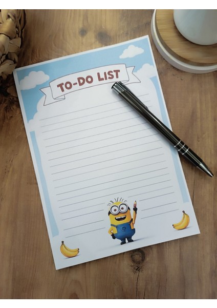 Özel Tasarım Animasyon Karakterleri Temalı Notepad