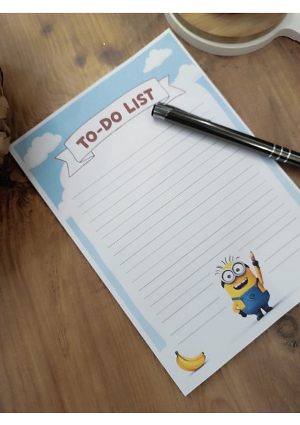 Özel Tasarım Animasyon Karakterleri Temalı Notepad