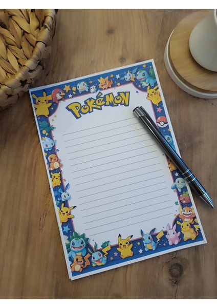 Özel Tasarım Çizgi Film Karakterleri Temalı Notepad