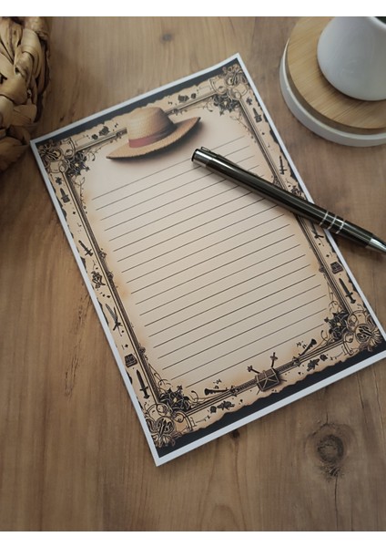 Özel Tasarım Anime Temalı Notepad