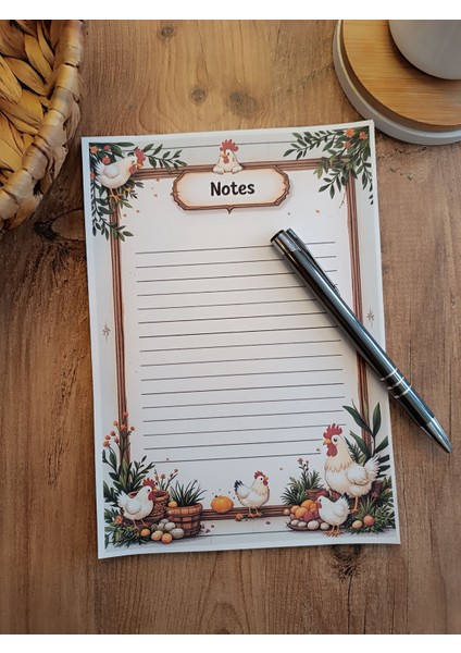 Özel Tasarım Hayvan Temalı Notepad