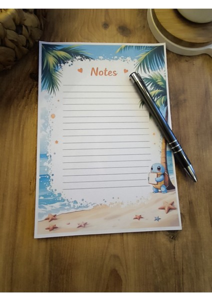 Özel Tasarım Çizgi Film Karakterleri Temalı Notepad