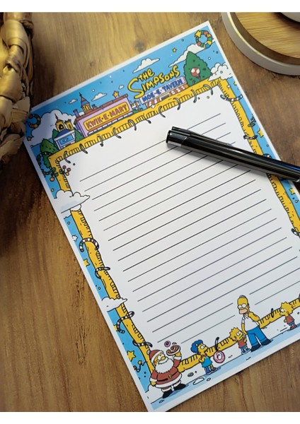 Özel Tasarım Çizgi Film Karakterleri Temalı Notepad modelleri