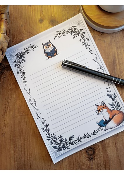 Özel Tasarım Hayvan Temalı Notepad