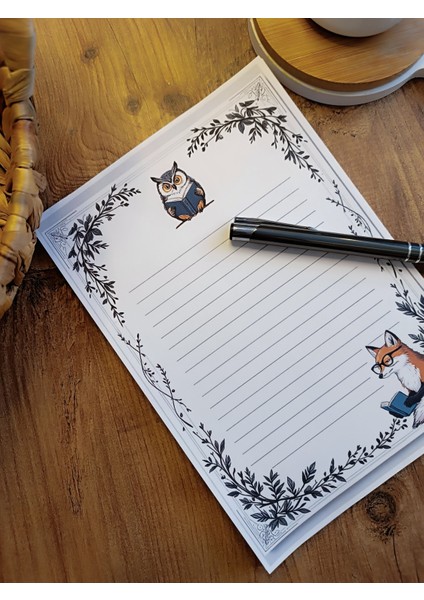 Özel Tasarım Hayvan Temalı Notepad