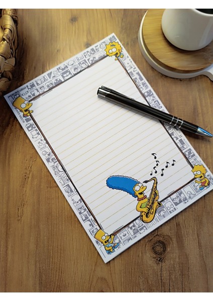 Özel Tasarım Çizgi Film Karakterleri Temalı Notepad fiyatları