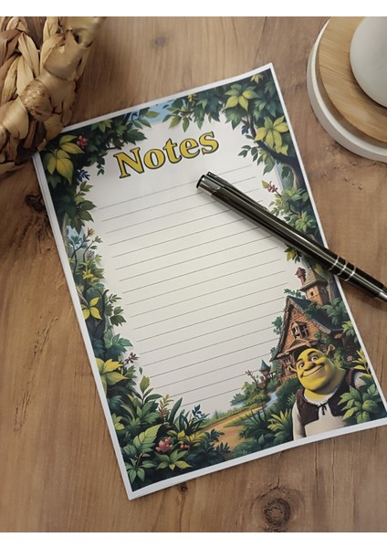 Özel Tasarım Animasyon Karakterleri Temalı Notepad