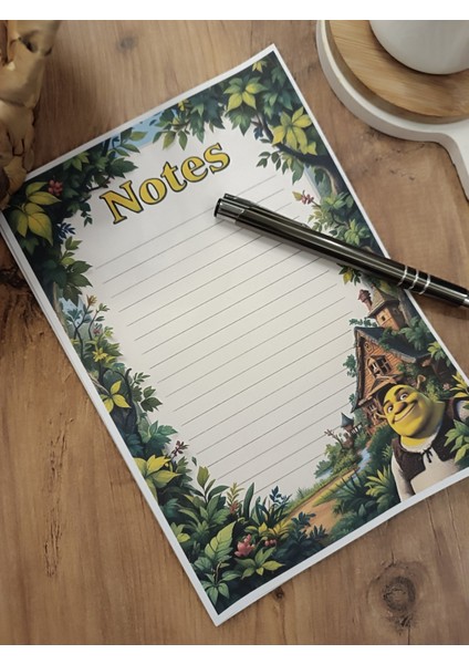 Özel Tasarım Animasyon Karakterleri Temalı Notepad