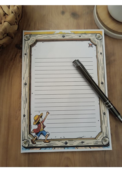 Özel Tasarım Anime Temalı Notepad