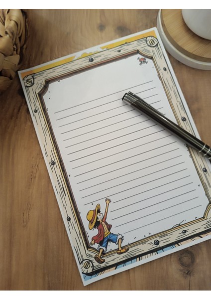 Özel Tasarım Anime Temalı Notepad