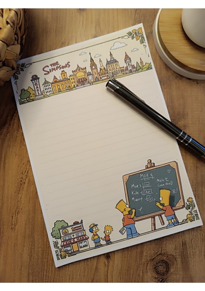 Özel Tasarım Çizgi Film Karakterleri Temalı Notepad fiyatları