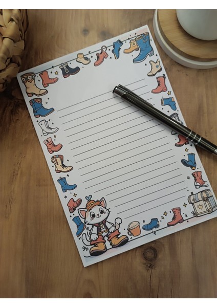 Özel Tasarım Animasyon Karakterleri Temalı Notepad